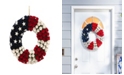 The GG Collection Wood and Twig Americana Rose Wreath